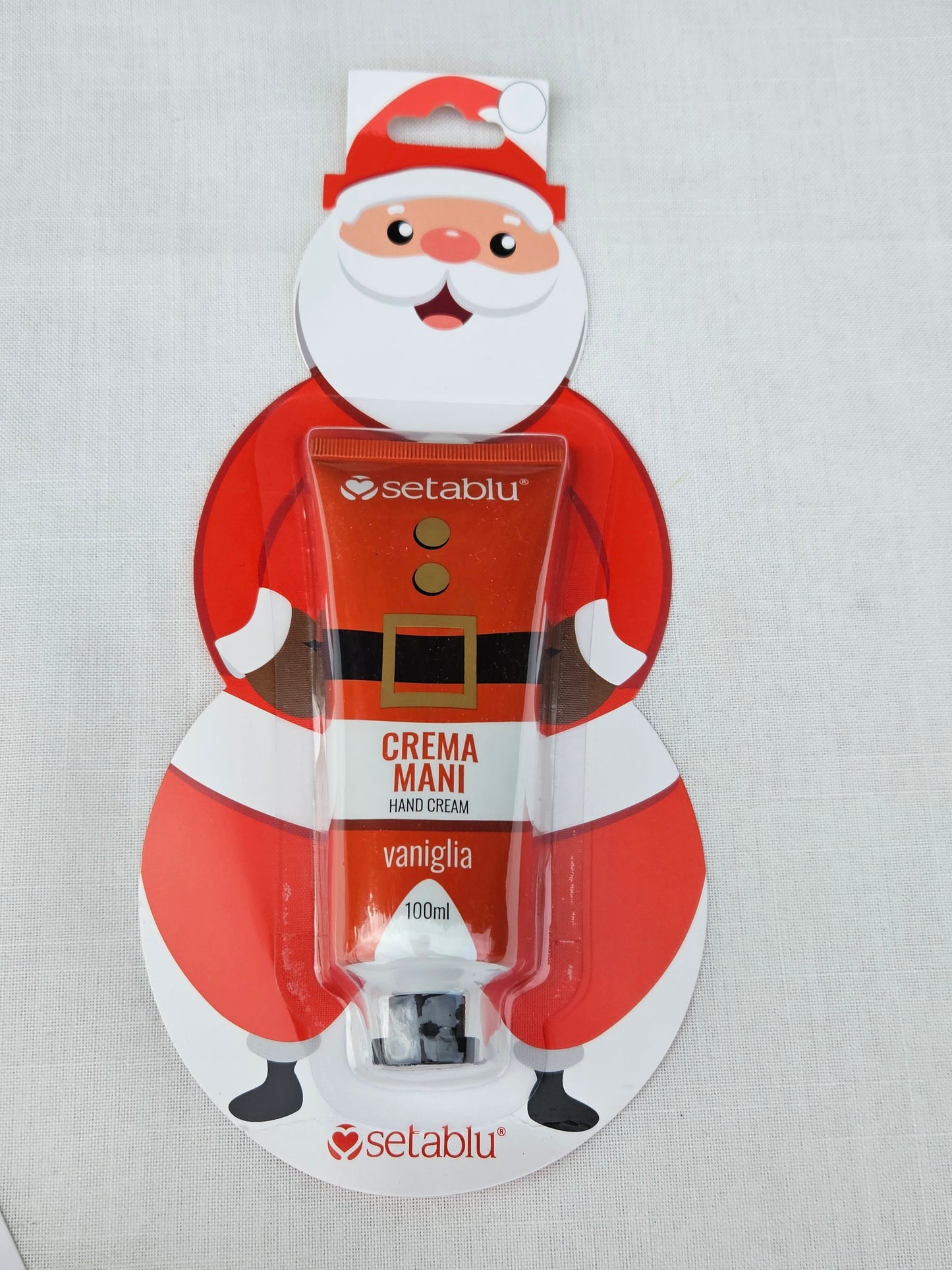 ➔ Crema mani 100 ml al profumo di vaniglia - Confezione natalizia - Setablu