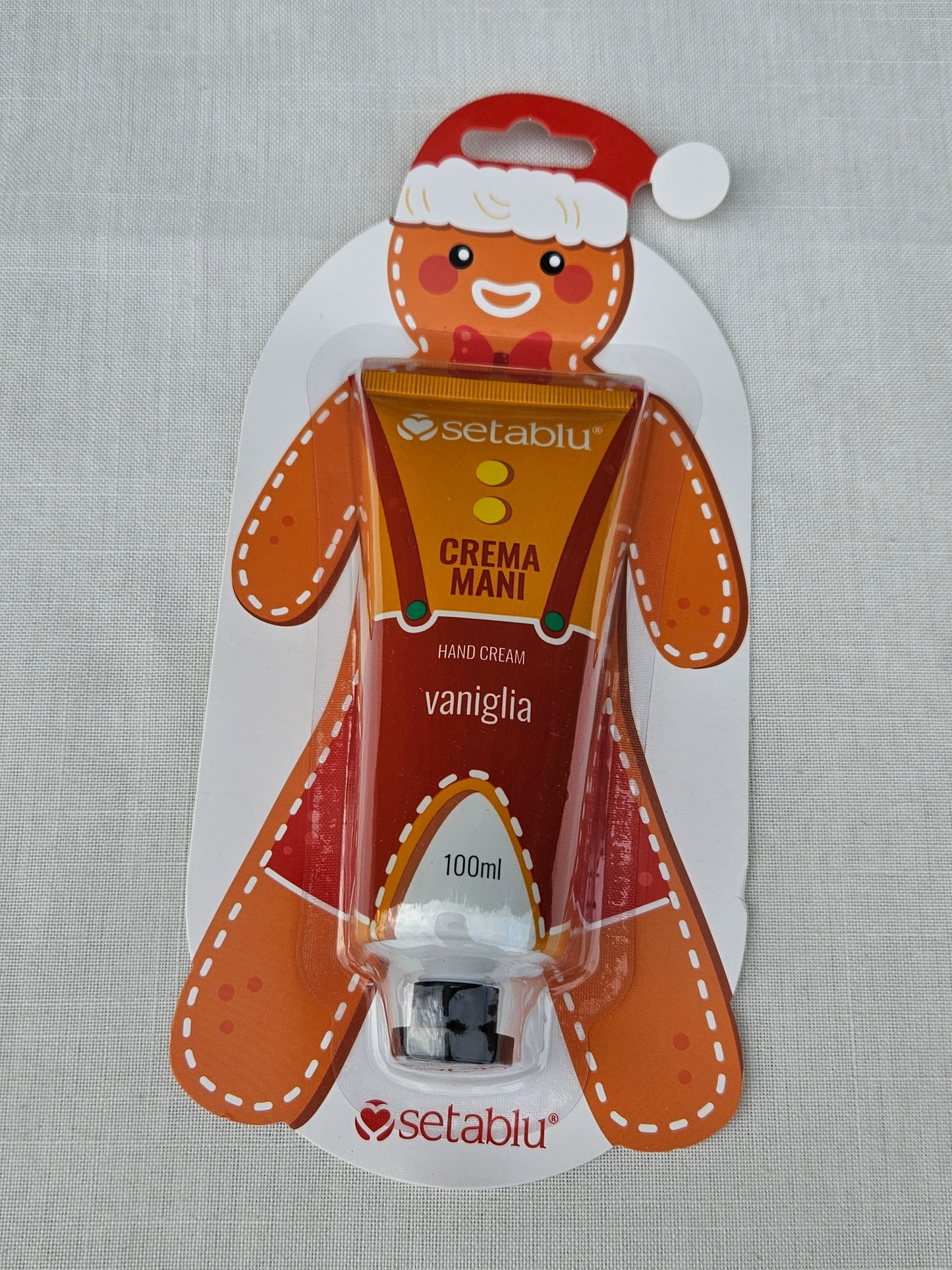 ➔ Crema mani 100 ml al profumo di vaniglia - Confezione natalizia - Setablu