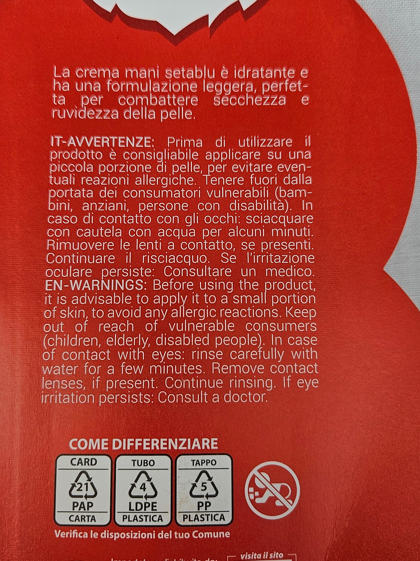 ➔ Crema mani 100 ml al profumo di vaniglia - Confezione natalizia - Setablu