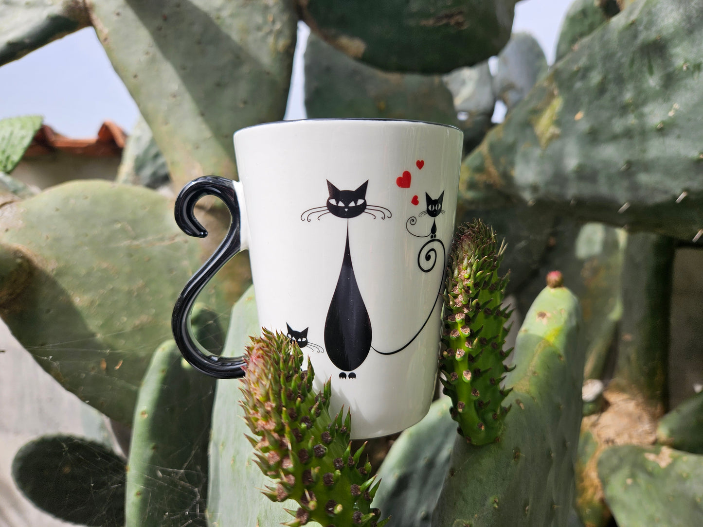 ➔ Tazza Miau Veroni, Tre gatti - Tisane - Porcellana