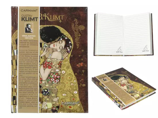 ➔ Blocknoten - Kuss, Gustav Klimt - Carmani 