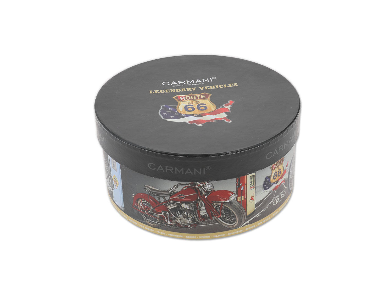 ➔ Grande tasse avec soucoupe - moto rouge - Carmani Route 66