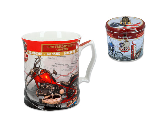 ➔ Caneca Triumph 750 cc Chopper 1973 - Route 66 Carmani