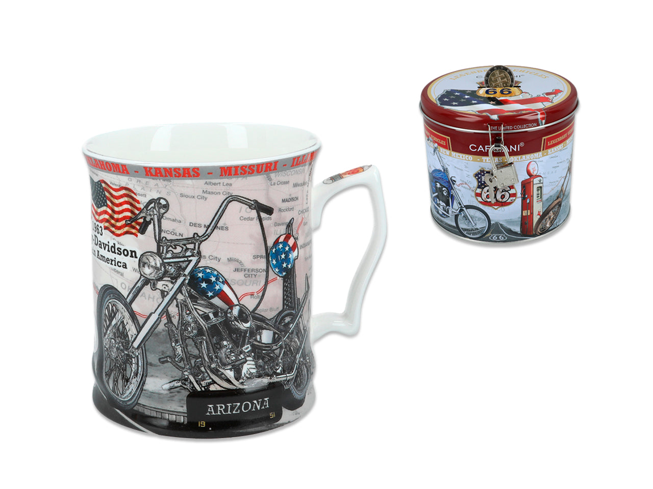 ➔ Tasse Harley Davidson 1963 Route 66 Carmani