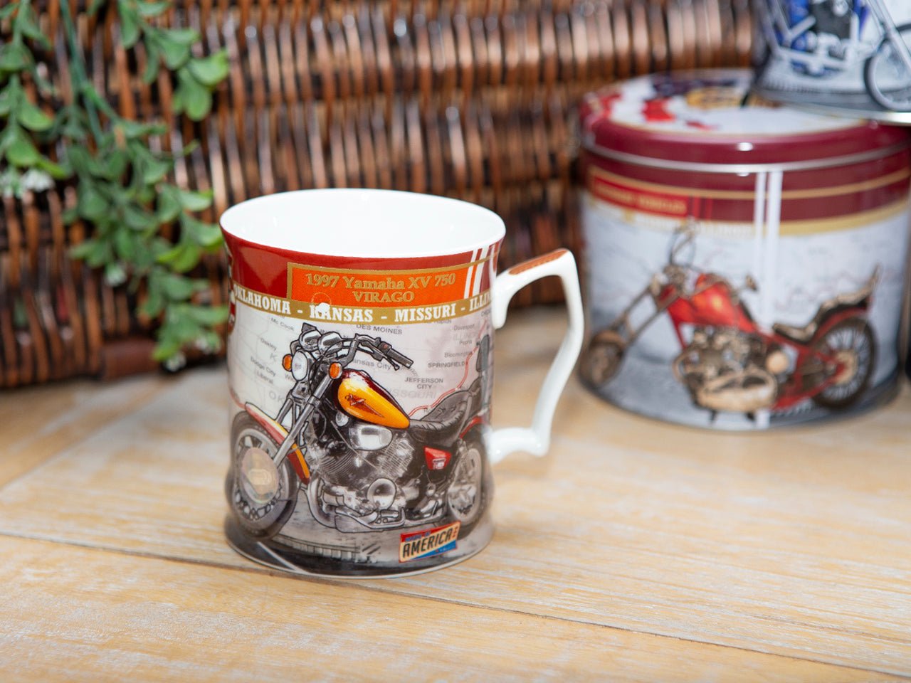 ➔ Mug Yamaha XV 750 Virago 1997 Route 66 Carmani