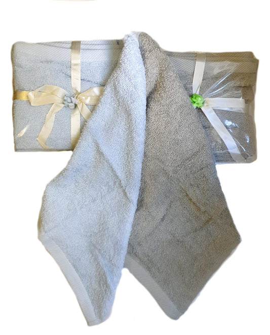 ➔ Set of 5 small bath towels 30x30 cm