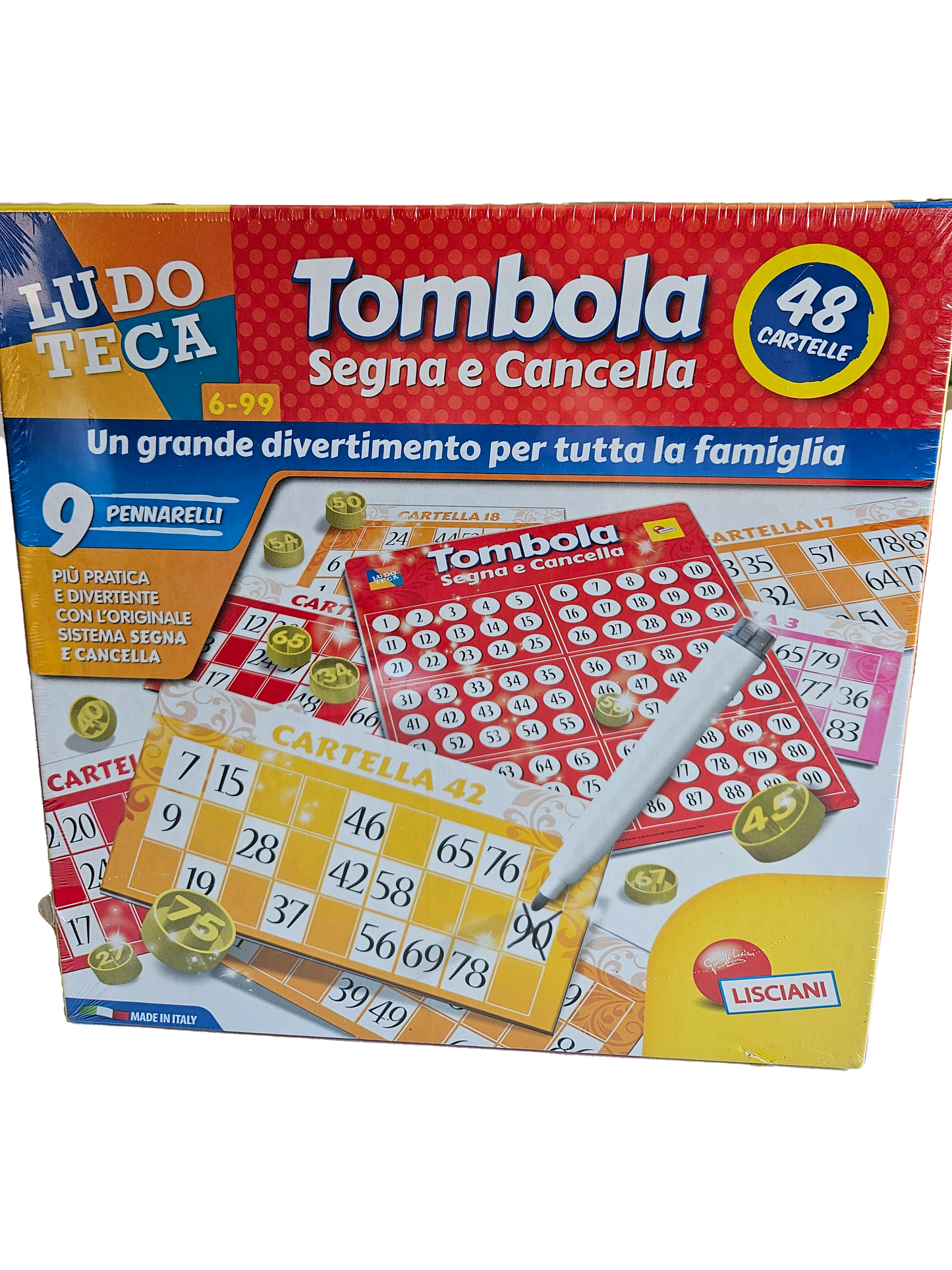 ➔ Gioco da tavolo - Tombola Segna e cancella - Lisciani